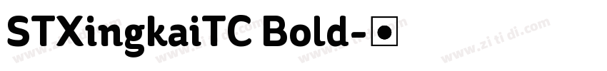 STXingkaiTC Bold字体转换